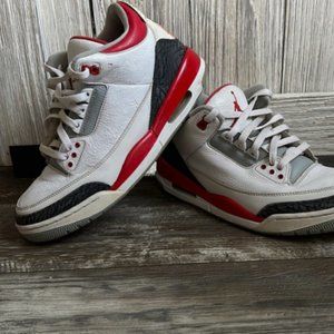 Mens Jordan 3 retro fire red